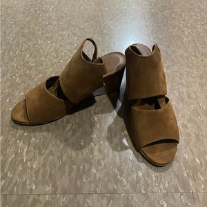 Able Suede Ankle Wrap Wedge